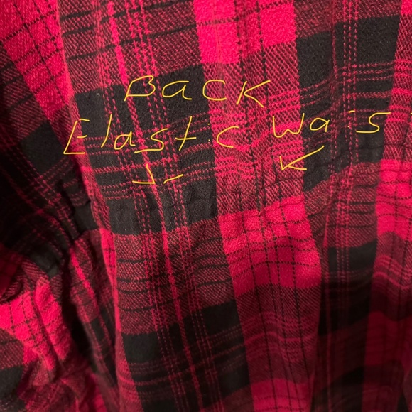Torrid Cotton Brushed Midi Shacket Red Plaid Size 5 (5X) - Picture 13 of 13